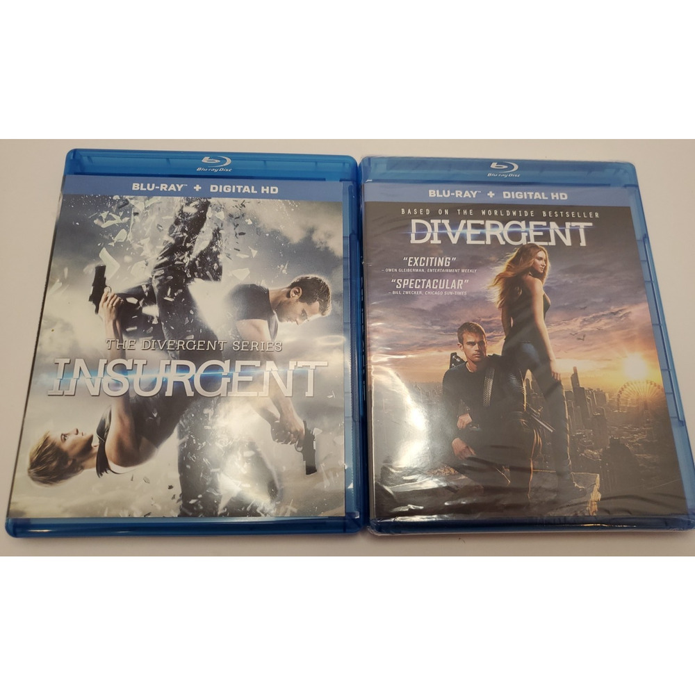 Divergent And Insurgent Dvd's ( Blu-ray) **Divergent Unopened**